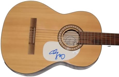 Adam Sandler assinou autógrafo em tamanho grande guitarra acústico c/ james spence autenticação jsa coa - sábado