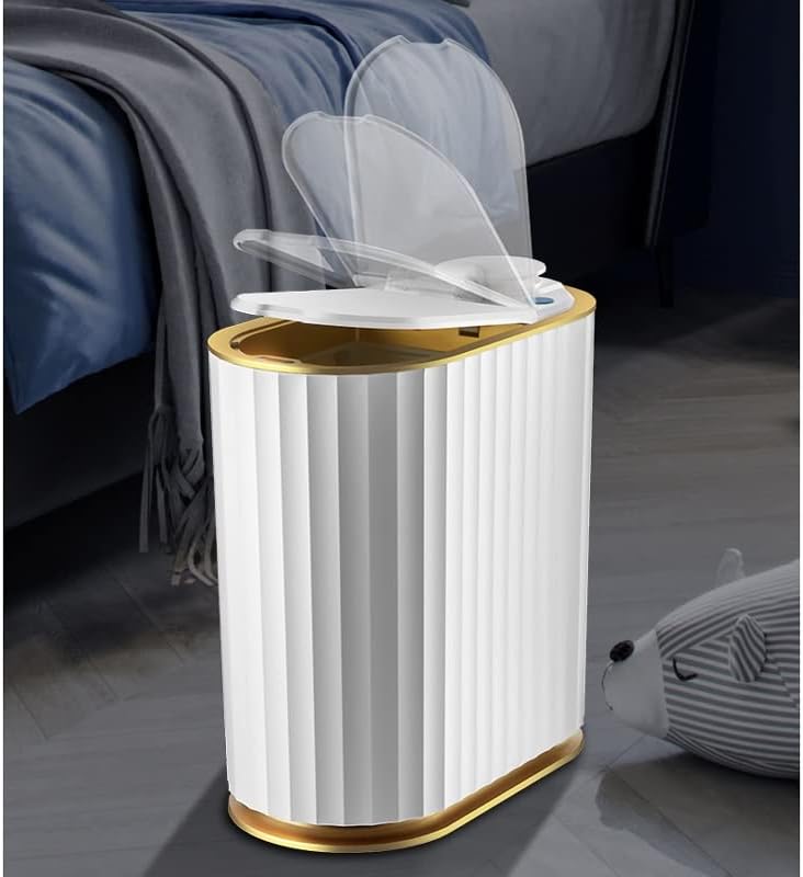 Skreojf aromaterapia lixo inteligente lata banheiro banheiro desktop smart sensor lixo lixo com aromaterapia Freshennern