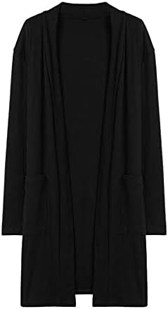 Cardigan preto para mulheres Blazer Jackets de primavera para mulheres Cardigã preto para mulheres
