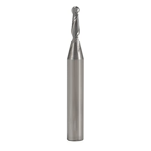 Jiiolioa sq2111 1/4 Shank 2 flauta bola nariz de nariz CNC bits de roteador sólido moinho de extremidade de carboneto