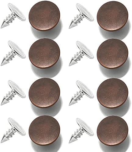 Zhome 20pcs Copper Botões Jean Pins Botão Botão Botões Botões de Metal Botões Note de Tack Note para Acessórios para Caso Craft