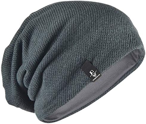 Fiz gorro de gaiol slouch para homens para homens de verão de inverno de inverno e boné de grande tamanho, Royal Blue