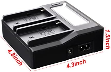 Carregador de bateria Rick LCD-Screen para SSL-JVC50 SSL-JVC70, SSL-JVC75 GY-HMQ10 GY-HM200 GY-HM600 GY-HM650 GY-LS300CHE