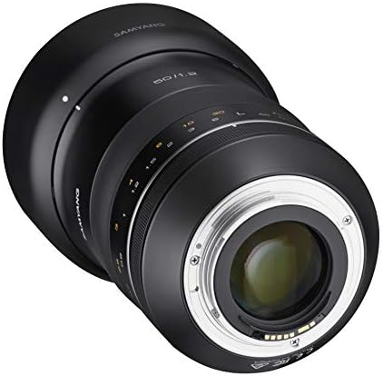 Samyang Syxp50-C XP 50mm f/1.2 Lente de alta velocidade para Canon EF com chip AE embutido, preto