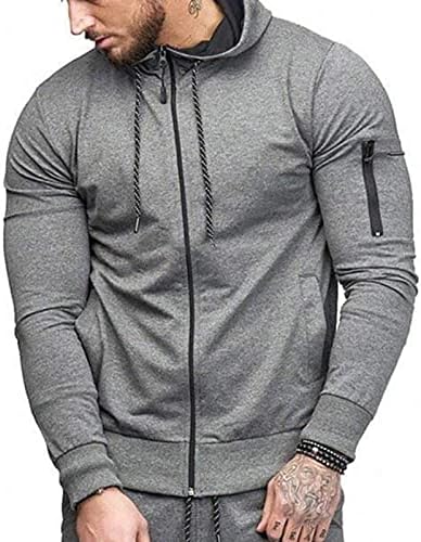 Hoodies saxigol para homens zíper, moletons com zíper de grandes dimensões, mangas compridas de manga slim fithirts jaquetas casacos