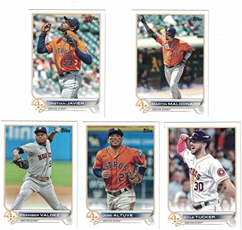 Houston Astros / 2022 Topps Baseball Team com cartas! Além de 2021 Topps Astros Baseball Team com cartões. *** Plus Cards de bônus