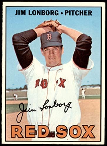 1967 Topps 371 Jim Lonborg Boston Red Sox VG/EX Red Sox