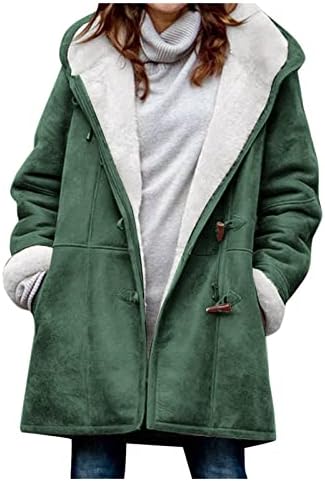 Casacos de inverno para a feminina 2023 casual colorido de lã de colo de colo de colo de colo de colo de colapso com capuz casacos
