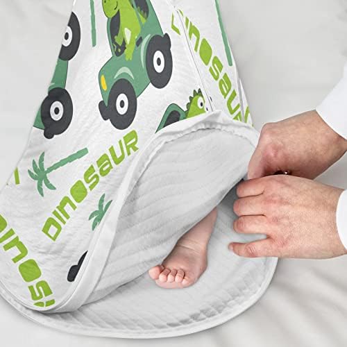 Vvfelixl Dinosaur Driving Baby vestível cobertor, Swaddle Transition SlevMent para infantil, saco de sono para bebês recém-nascidos, traje de sono para criança 6-12m