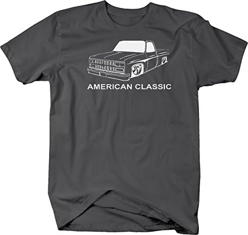 Impressão ousada American Muscle Car C10 Fleetside 1973-87 Camiseta de caminhão corporal quadrado