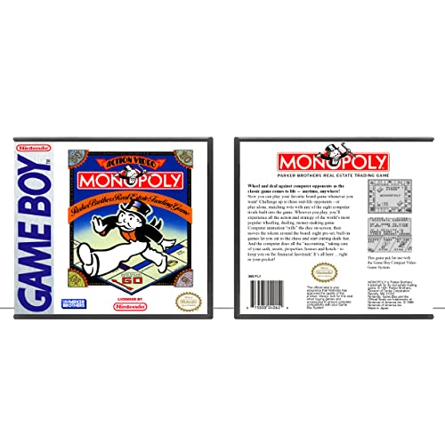 Monopólio | Game Boy - Caso do jogo apenas - sem jogo