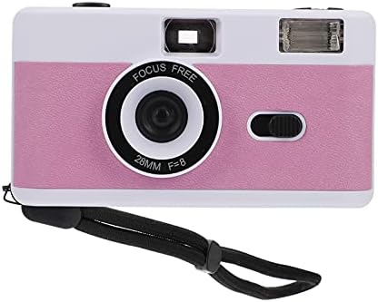 Câmera de viagem Solustre 5pcs retrô camera ampla imagem de bateria vintage use flash tomado em reutilizável ângulo de cordão branco roxo e fácil com filme mm build- in build- sem câmera vintage