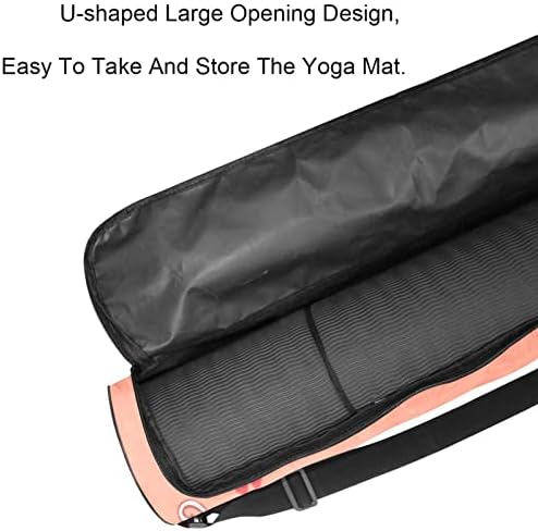 Snowflake Gift Stars Stars Yoga Mat Bags Full-Zip Yoga Carry Bolsa para homens, Exercício de ioga transportadora com cinta ajustável