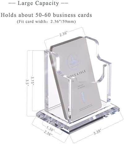 Sanrui acrílico acrílico titular de cartão para mesa, exibição de visita vertical Organizador de cartões de visita transparente