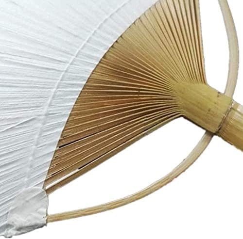 Yfeiqi 10 pcs lote white paddle fã -decorative fãs - papel festas decorativas home elétrico home portátil ventiladores