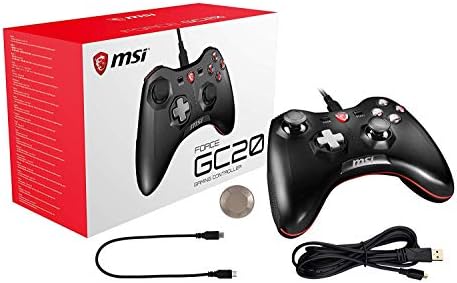MSI Force GC20 USB Controller Gamepad para Windows PC Android PS3 Stream