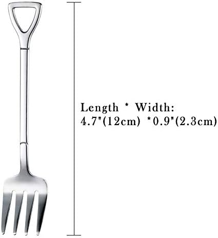 8 pacote de 4,7 de aço inoxidável Forks Small Pickle Forks Cocktail Forks for Banquet Party Cafe Bar
