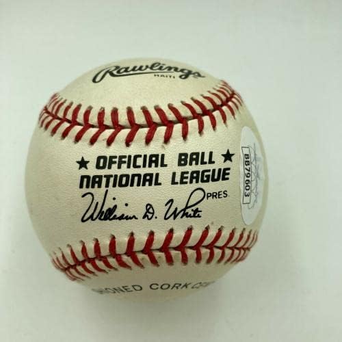 Linda Sandy Koufax assinou o beisebol oficial da Liga Nacional com JSA CoA - Bolalls autografados