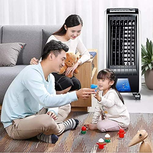 Isobu Liliang- Coolers evaporativos para casa, ventilador de ar condicionado de controle remoto de 4 em 1, 3 velocidades de ar silencioso, umidificador móvel fã sem lâmina preto/lqbzdefs-87 bmzdlfj-1