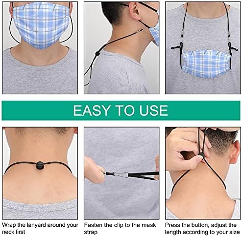 Ztpic 10pcs Corte máscara de máscara facial reutilizável e respirável com cordão, máscaras de algodão ajustáveis ​​para meninos e meninas