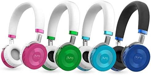 Puro Sound Labs Juniorjams Volume limitando fones de ouvido para crianças 3+ Protect Audição-Policiais sem fio Bluetooth dobráveis ​​e ajustáveis ​​para tablets, smartphones, PCs-22 horas de bateria, Green
