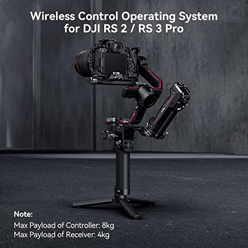 Smallrig Wireless Control Handgrip para DJI RS 2 RS 3 Pro, alça de atração magnética com módulo de controle, furos roscados, sapatos frios embutidos e trilho da OTAN - 3949