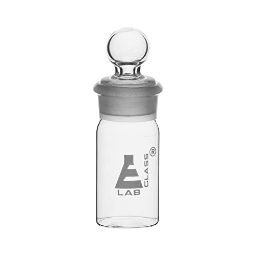 Pesando garrafa, forma alta, capacidade de 25 ml, vidro borossilicato com rolha de solo intercambiável - Eisco Labs
