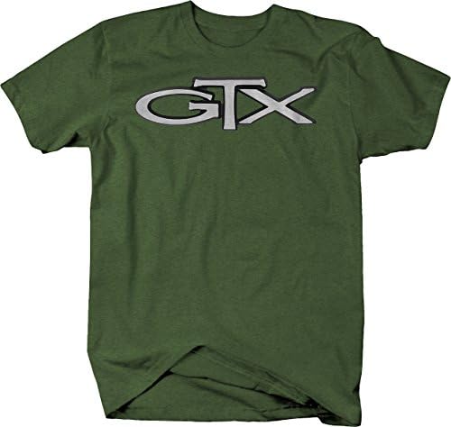 Classic GTX 1967-71 Gentlemans Muscle Car escovado camiseta gráfica de metal para homens