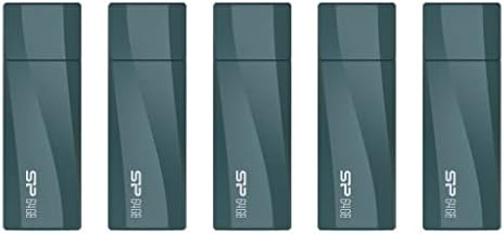 Silicon Power 5-Pack 64GB Mobile C07 USB Tipo-C Drive de polegar flash-Blue profundo