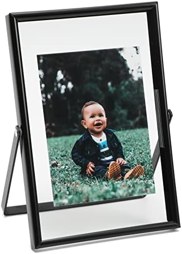 Ahago Flutuating Picture Frame, para vários tamanhos de fotos, moldura de foto/prateleira ajustável vertical, escolha de presente