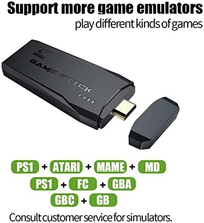Tobaya Gift HD Video Game Console 64G Caixa de jogos 10000 embutida 2.4g controlador sem fio duplo