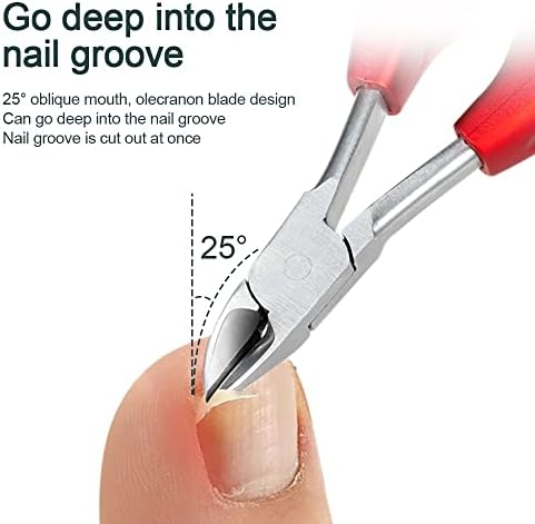 Coovs Cutters da unha dos unhas Corcedoras de unhas Anti-splash encaixe paronychia correção pedicure morta tesouras de tesoura