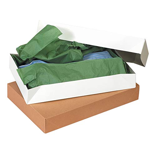 Caixas de presente de roupas marrons Aviditi Kraft, 17 x 11 x 2 1/2 , pacote de 50, para itens médios, blusas ou calças.