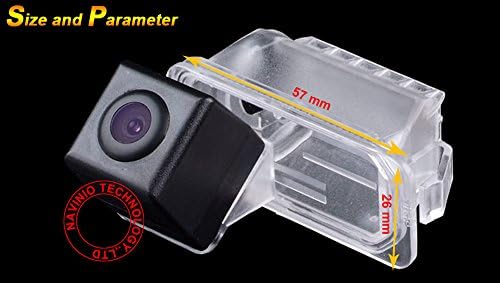 Câmera de backup da Navinio para carro, câmera de estacionamento de backup traseiro de placa de visualização à prova