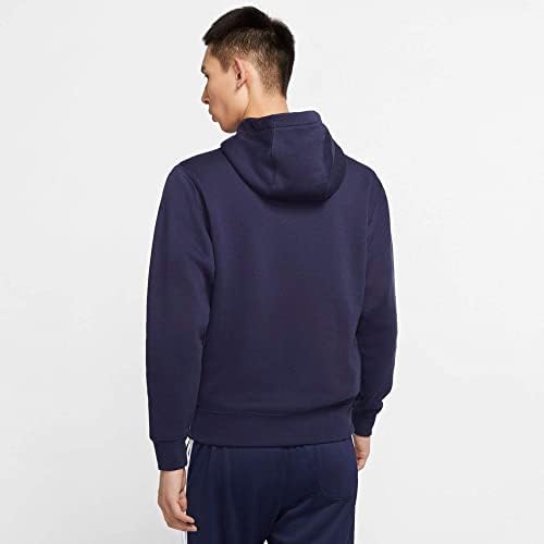 Nike Men's Sportswear Club Fleece Full Zip Hoodie, Homem de capuz com zíper de lã, Midnight Navy/Midnight Navy/White, 2xl