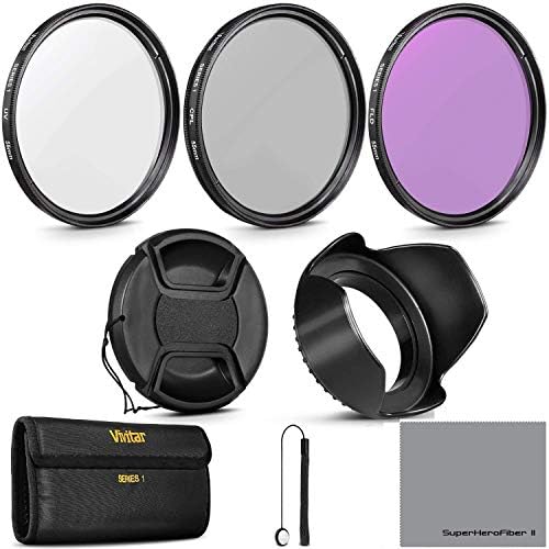 55mm HD Glass Optical UV CPL FLD FLD LENS PROFISSIONAL KIT DE LENS E ACESSÃO Conjunto para Nikon AF-P DX 18-55mm e lentes Sony com