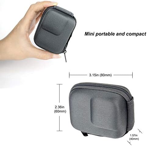 Soonsun Small Carting Case para GoPro Hero 11 / Hero 10 / Hero 9 Black, mini banda de viagem de proteção dura meia estojo de