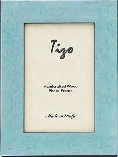 TIZO 8 x 10 Light Blue Wooden Frame, fabricado na Itália