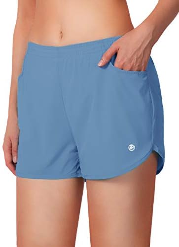 G gradual feminino shorts de 3 shorts de exercícios atléticos para mulheres com bolsos com zíper