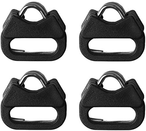 Meetoot 4pcs Câmera Triângulo Triângulo Dividido Ganchos de anel com cintas de câmera de suporte plástico acessórios de bagagem