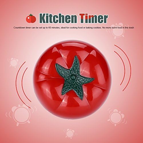 Timer de cozinha, mecânico em forma de tomate 60 minutos de contagem regressiva cozinha cozinha e assadeira