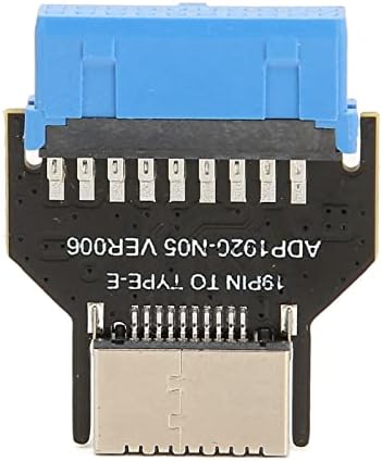 Adaptador USB 3.0 19pin para frente uma interface chave da placa de circuito impressa metal, painel de plástico USB3.0 Tipo C para