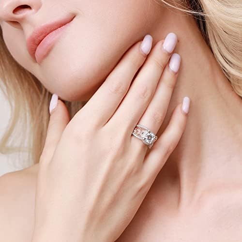 Souhait 1.5-2.5ct Anéis de aniversário exclusivos personalizados para mulheres 5a D Color Round Brilliant Diamond