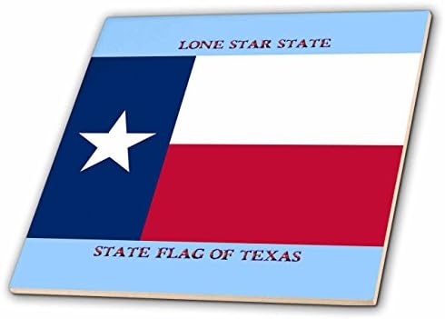 3drose CT_55336_5 Bandeira do estado do Texas PD-US GLATE VIDLO, 4 polegadas