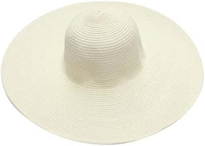 Chapéu de palha do sol do sol amplo chapéus de verão para mulheres largura Bongo da praia Chapéu de praia Little Girl Dobrable