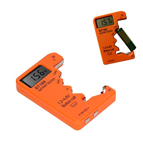 Verificador de bateria, baterias duráveis ​​leves liife verificador compatibiltiy sensível para c aaaa d n 6f22