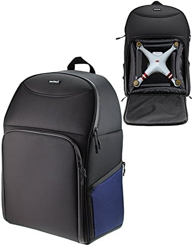 Navitech Rugged Black & Blue Carry Backpack/Rucksack/Case Compatível com o drone Aee Condor Advanced