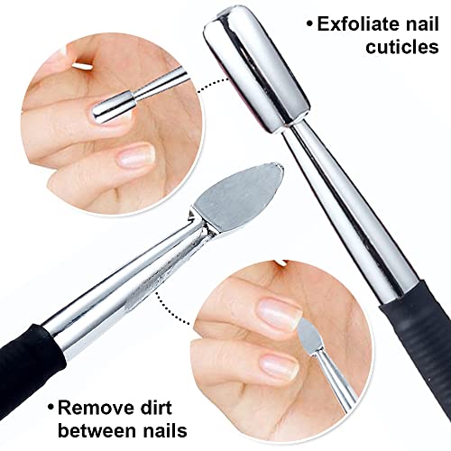 10 PCS Cutícula profissional Pusher Double Head Manicure Remover Cutícula Gel Polishol Polishol Remover Tool para mulheres namoradas