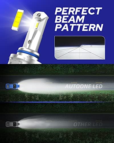 Lâmpadas LED AutoOne H7 e lâmpadas LED 9005/HB3, produto de pacote