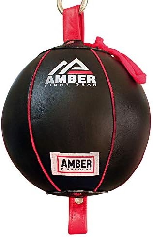 Amber Fight Gear Boxing MMA Muay Thai Fitness Treinando Couro Punto do Piso ao Teto Velocidade Dodge Ball Double End Professional